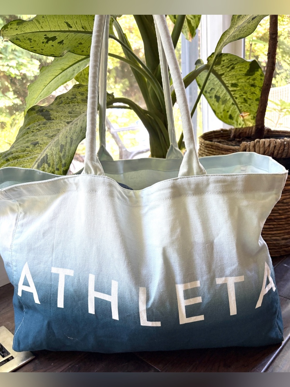 Athleta cotton oversize tote